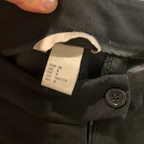 Black tuxedo pants with green grosgrain details on the sides. - Picture 2 of 6